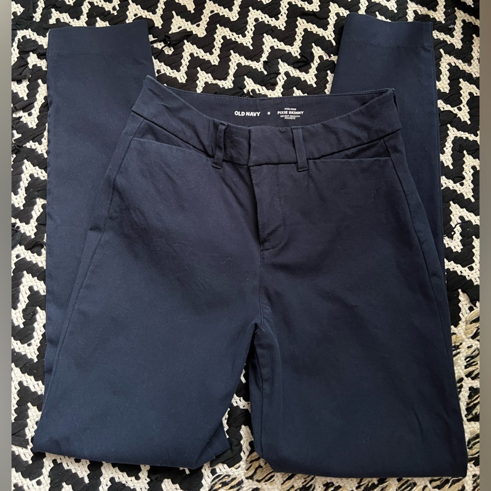 Old Navy Dark Blue Pixie Skinny Pants